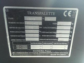 Niederhubwagen mit Deichsel Hangcha CBD15-EMDP - 7
