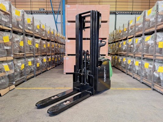 Gabelhochhubwagen mit klappbarer Plattform Hangcha CDD16-AC2S-LI - 1