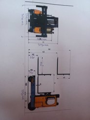 Mehrwege-Seitenstapler Hubtex DQ40G