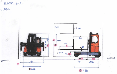 Mehrwege-Seitenstapler Hubtex MQ30 - 8