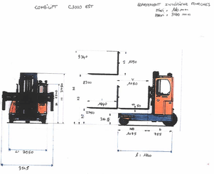 Mehrwege-Seitenstapler Combilift C3000EST - 12