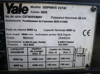 4-Rad Gabelstapler Yale GDP60VX