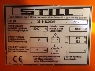 Hochhubwagen Fahrerstand STILL SD20 - 11