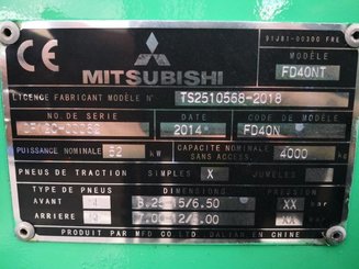 4-Rad Gabelstapler Mitsubishi FD40N - 10