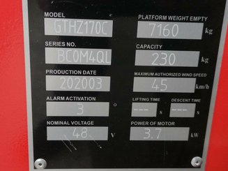 Gelenkarbeitsbühne Hangcha GTHZ170C