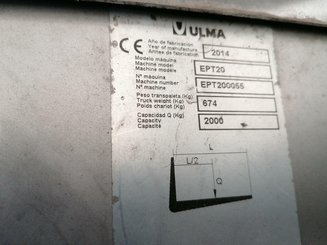 Niederhubwagen mit Deichsel Ulma EPT20