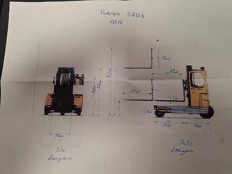 Mehrwege-Seitenstapler Hubtex DQ45D