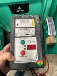 Niederhubwagen Fahrerstand Mitsubishi PBF20N3R Fourches 2400mm - 3