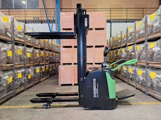 Gabelhochhubwagen mit klappbarer Plattform Hangcha CDD16-AC2S-LI