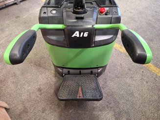 Gabelhochhubwagen mit klappbarer Plattform Hangcha CDD16-AC2S-LI