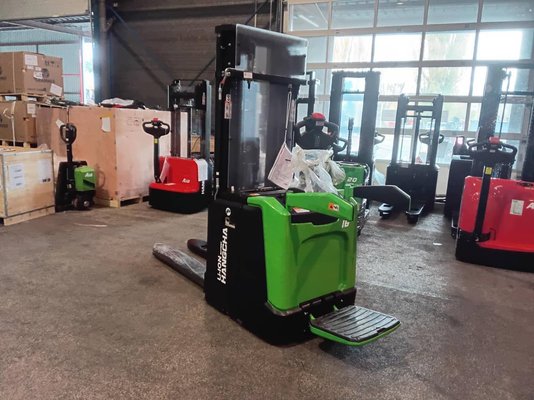 Gabelhochhubwagen mit klappbarer Plattform Hangcha CDD16-XT1S-SiL - 1